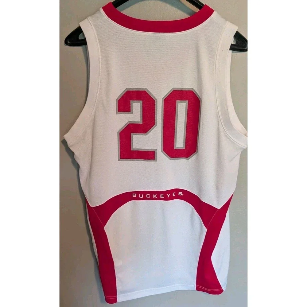 Nike Elite Ohio State Buckeyes #20 NCAA Basketball Jersey Sz Large - READ!